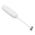 Handheld Battery Operated Milk Frother Foam Maker Egg Beater Household Small Baking Tool for Coffee Hot Chocolate Milkshakes White