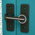 Gate Latch with Luminous Safety Door Lock Heavy Duty Zinc Alloy Anti-theft Latch Lock with Ball Bearing Smooth Sliding No Drilling for Wooden Metal Gates 90° Positioning for Single Door