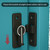 Gate Latch with Luminous Safety Door Lock Heavy Duty Zinc Alloy Anti-theft Latch Lock with Ball Bearing Smooth Sliding No Drilling for Wooden Metal Gates 90° Positioning for Single Door