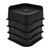 4PCS Bed Risers ABS L Shape Anti Slip Chair Leg Extra Lifts Furniture Riser Stand Blocks for Desk Cabinet Sofa Couch Tables Black 5.1cm/2in