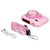 Handheld Fan Portable Hanging Neck Fan Camerashaped Mini Fan with USB Charging Cable Pink