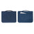 Hanging Toiletry Bag Cosmetic Bag Foldable Makeup Bag with Hook and Tote Navy Blue 24x18.5x9.5cm for Travel