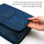 Hanging Toiletry Bag Cosmetic Bag Foldable Makeup Bag with Hook and Tote Navy Blue 24x18.5x9.5cm for Travel