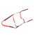 Boat Marine Rope Ladder Boarding Rope Ladder for Inflatable Boat Kayak Motorboat Canoeing Red 3 Stairs