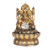 Resin Water Fountain Decorative Relaxing Improve Air Humidity Circulation Water LED Southeast Asia Buddha Water Fountain for Desktop US Plug 110V