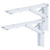 2PCS Triangular Folding Brackets Wall Shelf Table Support Metal Heavy Duty Fixing Bracket