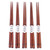 5Pairs Wooden Chopsticks Durable Handmade Chopstick Tableware for Hot Pot Home Restaurant9.3inch Long