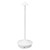 Cordless Table Lamp Iron Rechargeable Nightstand Lamp 3 Color Temperatures Adjustable Table Light for Home Dormitory Office White