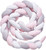 Baby Crib Bumper Knotted Braided Nursery Pillow Cushion Bed Sleep Bumper