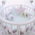 Baby Crib Bumper Knotted Braided Nursery Pillow Cushion Bed Sleep Bumper
