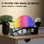 Colorful Alarm Clock Morning Wake Up Alarm Sunrise Simulator Bedroom Night Light Support 2 Wakeup Modes Multi-Color/Brightness Adjustable for Home Bedroom Living Room Decoration Holiday Gifts