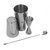 Boston Cocktail Shaker Set Multifunctional 304 Stainless Steel Vintage Print Cocktail Strainer Set Set 2
