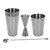 Boston Cocktail Shaker Set Multifunctional 304 Stainless Steel Vintage Print Cocktail Strainer Set Set 2