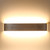 18W Modern Minimalist Aluminum LED Wall Lamp Bedside Hallway Bathroom Light (Silver Warm White)
