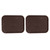 2Pcs Fast Food Tray Stackable Rectangular Light Weight Anti Slip PP Food Service Tray for Restaurants CafesBrown