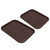 2Pcs Fast Food Tray Stackable Rectangular Light Weight Anti Slip PP Food Service Tray for Restaurants CafesBrown