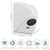 Hand Dryers for Bathrooms Commercial 600W Low Noise Touchless Electric Hand Dryers Automatic Sensor Wall Mounted Type Warm Wind Commercial Hand Dryer for Home Hotel Bathroom