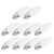 10pcs E12 LED Bulb 1.5W Warm White Lamp for Chandelier Ceiling Light Wall Lamp Home Lighting AC