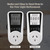 LCD Display Electricity Usage Power Meter Socket Energy Watt Voltage Amps Tester Wattage KWH Consumption Analyzer Monitor with Backlight Outlet AC 240V
