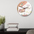 Nordic Wall Clock Retro Animal Wall Clock Modern Fashion Metal Round Clock(D)