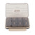 Medicine Organizer Portable Plastic Transparent Daily Medicine Box Storage Case for Fish Oil Vitamins Supplements 7 Compartments Brown