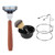 4Pcs Shaving Kit Manual Razor   Stainess Steel Stand Holder   Brush   Bowl Set