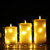 3PCS Flameless Candle Lights with Twisted String Lights Kit Constant Bright Heads Lighting Effect/ Constant Bright String Light 2 * AA Cell Operated for Indoor Outdoor Dinner Party Wedding Xmas Christmas Decoration Present Gift