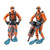 4Pcs Mini Diver Figurines Model Simulation Underwater Adventure Diver Figure Playset for Scene Layout Table Ornaments
