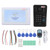 Wired Video Doorbell Fingerprint Password IC Card Unlock 2 Way Intercom Night Vision Visitor Record 100‑240V for HomeUS Plug