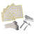 100pcs White Wax Candle Wick with Holder 100pcs Foam Double Sided Tape 10pcs Stainless Steel Candle Wick HolderYellow
