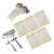 100pcs White Wax Candle Wick with Holder 100pcs Foam Double Sided Tape 10pcs Stainless Steel Candle Wick HolderYellow