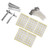 100pcs White Wax Candle Wick with Holder 100pcs Foam Double Sided Tape 10pcs Stainless Steel Candle Wick HolderYellow