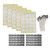100pcs White Wax Candle Wick with Holder 100pcs Foam Double Sided Tape 10pcs Stainless Steel Candle Wick HolderYellow