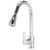 Single Handle High Arc Pull Out Kitchen Faucet Rotation Water Tap Sink Faucets with Pull Down SprayerEU G3/8in