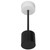 Cordless Table Lamp Touch Control Stepless Dimming 3 Light Modes 2000mAh USB Charge LED Desk Lamp for Bedroom Office Black
