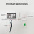 Digital Thermometer Humidity Monitor Tuya APP Notification Alerts Smart WiFi Temperature Humidity Sensor for Home Bedroom Office Greenhouse Real-time Clock LCD Display Humidity Meter Room Thermometer