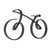 Minimalistic Bike Sculpture Metal Modern Wire Framed Style Bike Ornament Home Decoration Gift