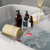 Bathtub Shelf Multifunction Luxury Slip Resistance Grip Expandable Bath Tray for Bathtub Transparent