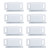8 Set Stainless Steel Magnetic Door Catch Cupboard Closet Cabinet Door Damper Buffer Furniture AccessoriesWhite