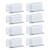 8 Set Stainless Steel Magnetic Door Catch Cupboard Closet Cabinet Door Damper Buffer Furniture AccessoriesWhite