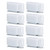 8 Set Stainless Steel Magnetic Door Catch Cupboard Closet Cabinet Door Damper Buffer Furniture AccessoriesWhite