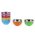 6Pcs set Color Stainless Steel Bowl Heat Insulation Salad Noodles Bowl for Home Kitchen(13cm S )