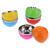 6Pcs set Color Stainless Steel Bowl Heat Insulation Salad Noodles Bowl for Home Kitchen(13cm S )
