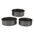 3Pcs Cake Pan Set Prevent Sticking Round Springform Pan with Removable Bottom Baking Tool for Cheesecake Pizza Bread 18/20/22