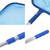 Pool Skimmer Net with Telescopic Pole Removal Leaf Rake Swimming Pool Ponds Fast Cleaning Tool with Heavy-Duty Aluminium Frames Deep Mesh Nets