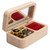 Mechanical Wooden Music Box Jewelry Ring Box Home Ornament Gifts for Birthday Valentine's Day
