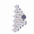 20x Furniture Table Chair Leg Floor Felt Pad Skid Glide Slide DIY Nail Protector White 24mm