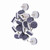 20x Furniture Table Chair Leg Floor Felt Pad Skid Glide Slide DIY Nail Protector White 24mm