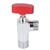 Angle Stop Valve Copper Strong Flow Sturdy Rust Proof Water Turn Shut Off Valve for Kitchen Bathroom Red