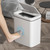 Motion Sensor Trash Can 14L Battery Powered ABS Quiet with Lid Automatic Garbage Can for Living Room Kitchen